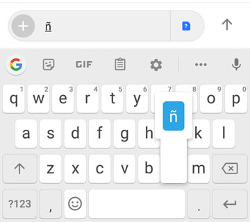 How to type enye on your Android smartphone
