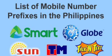 mobile number prefixes