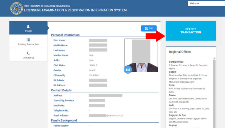 PRC online registration
