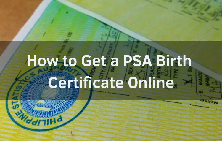 psa birth certificate online