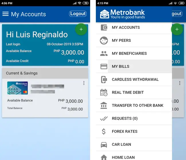 Metrobank mobile banking app