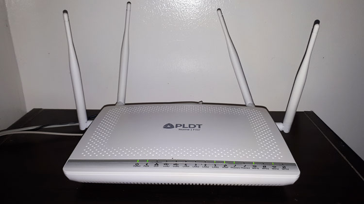 PLDT Home Fibr modem