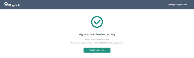 Migration completed