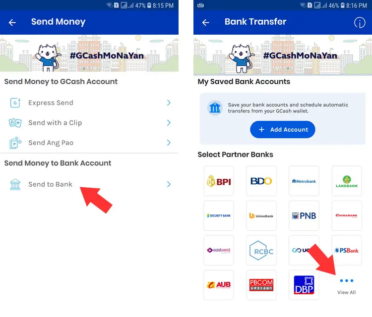 GCash to PayMaya transfer