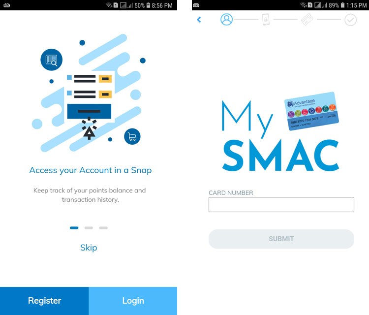 SM Advantage Card app