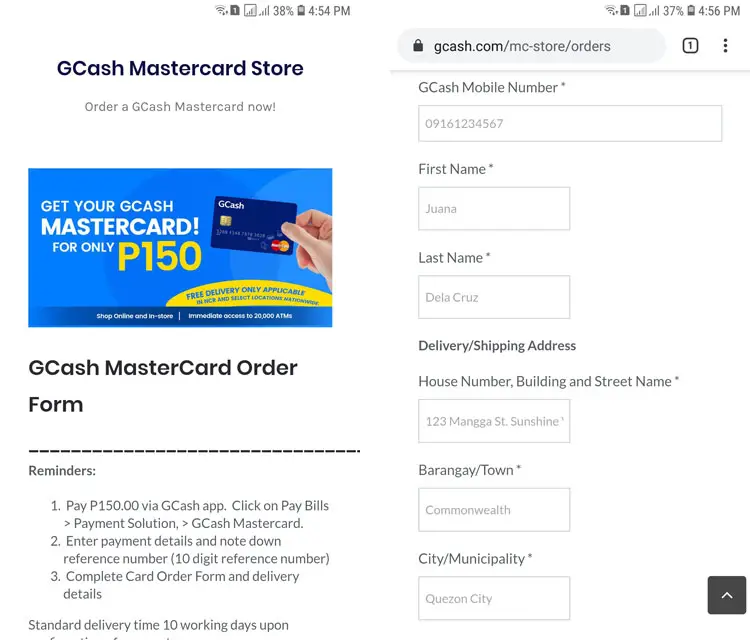 GCash MasterCard store
