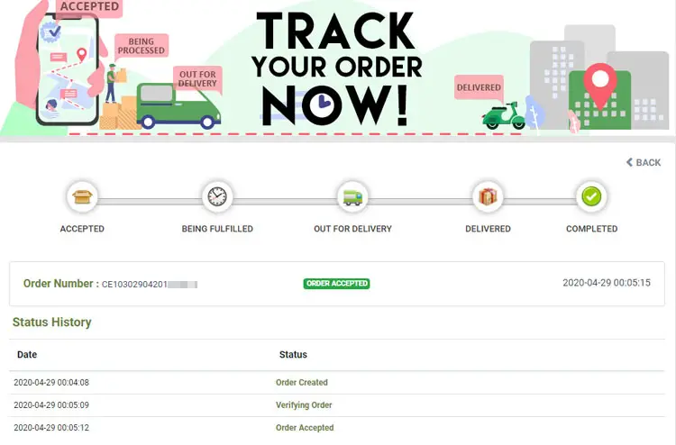 Track your order