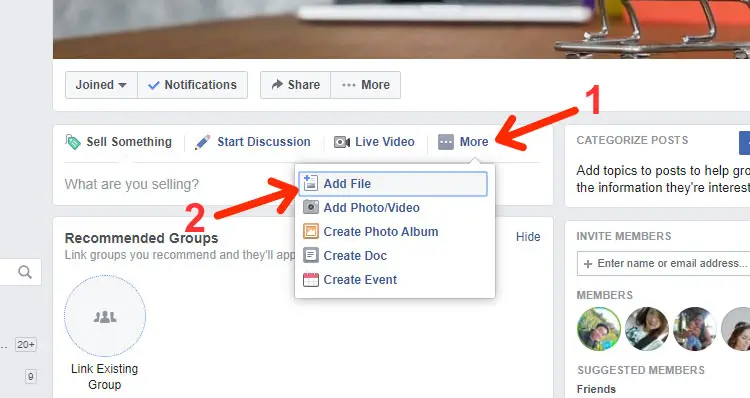 Post a PDF on Facebook