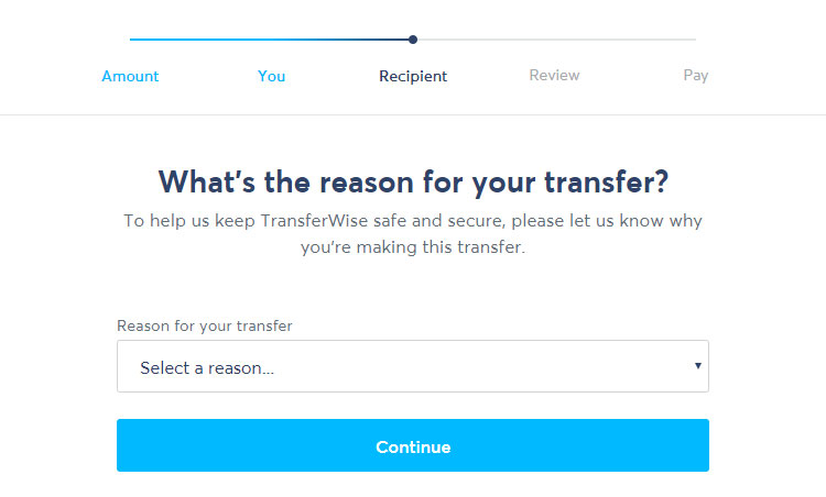 Reason for transfer