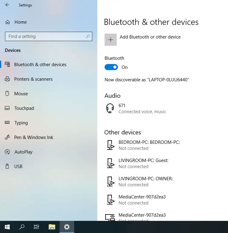 Connect Bluetooth speaker to laptop