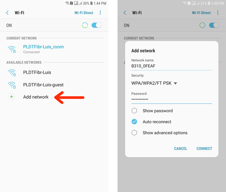 How to connect to hidden WiFi on mobile