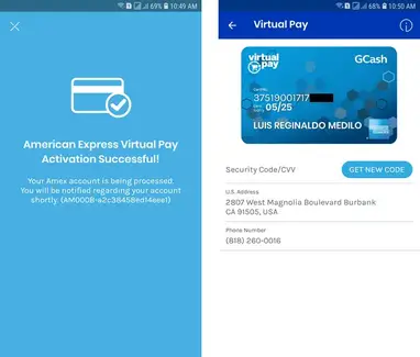 How To Get The Gcash American Express Virtual Pay Card Tech Pilipinas