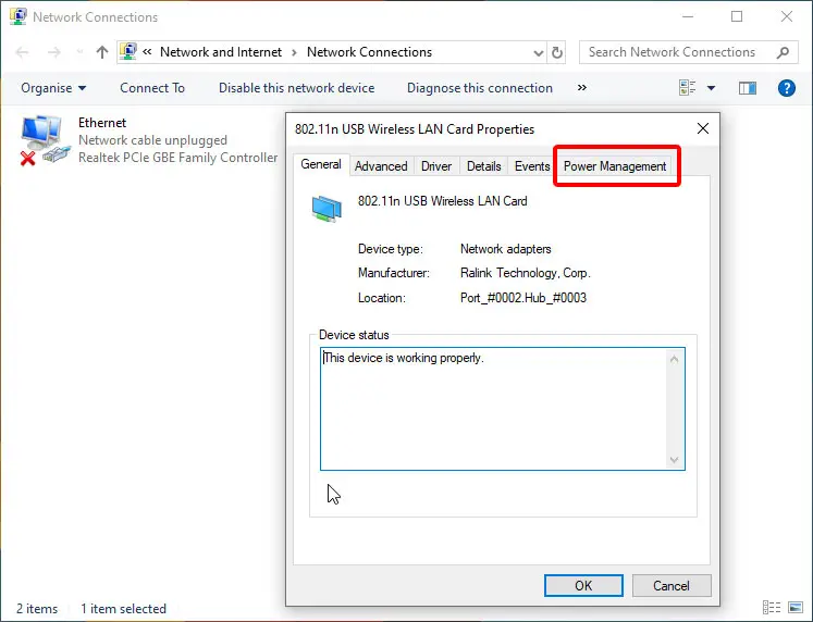 realtek 11n usb wireless lan utility keeps disconnecting