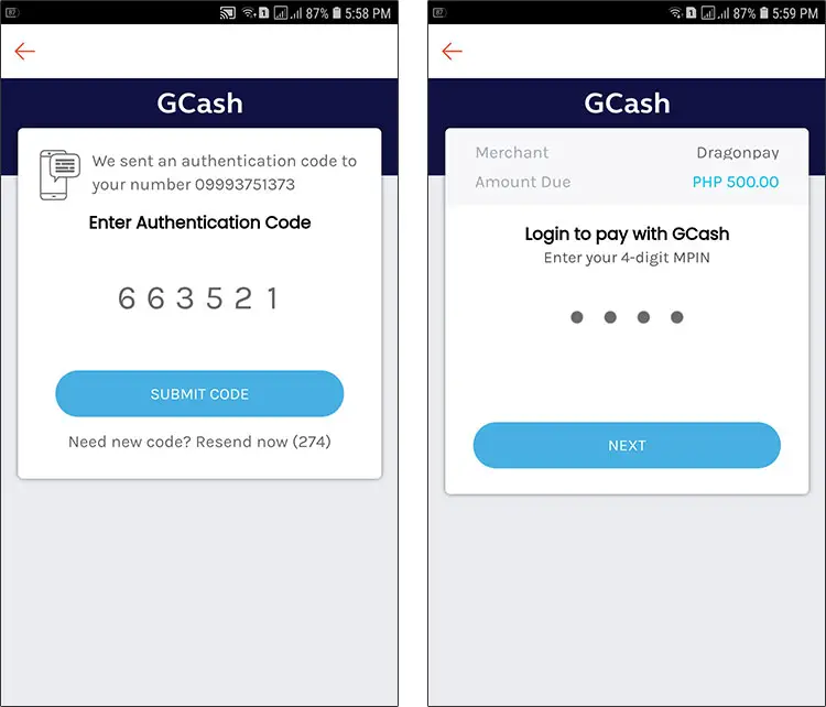 GCash login