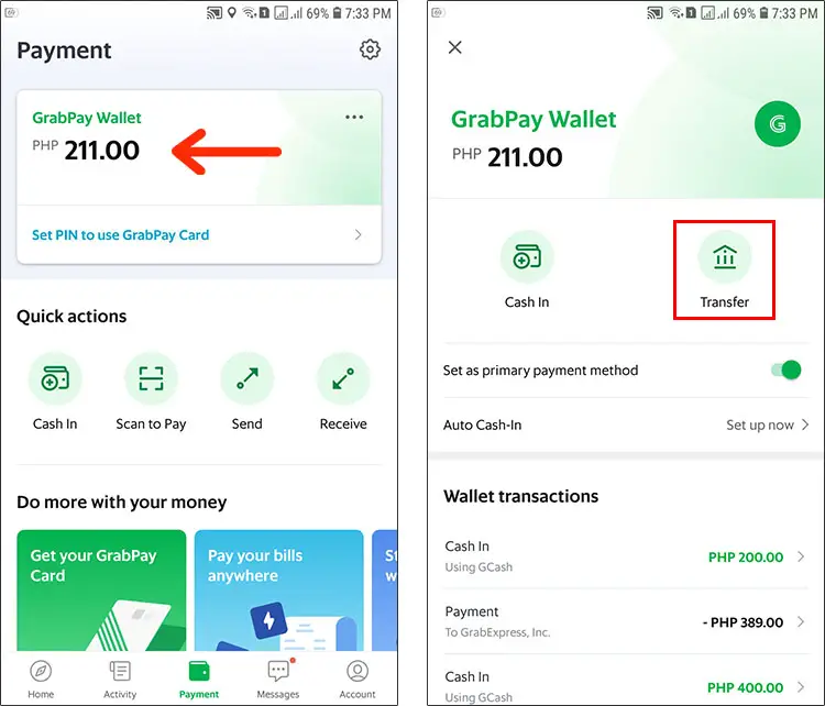 GrabPay wallet