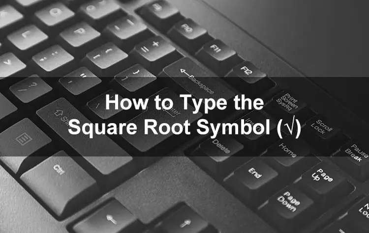 square root sign on iphone