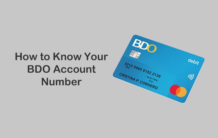 How to Know Your BDO Account Number
