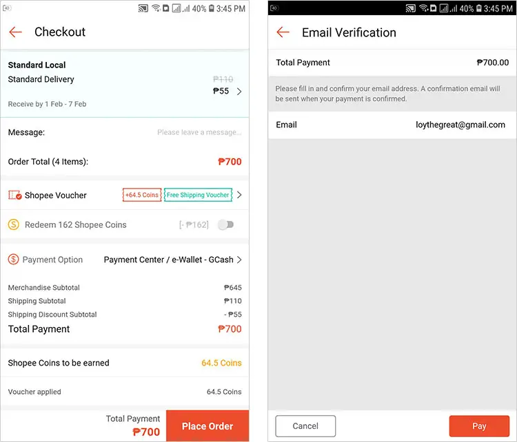 How to use GCredit to pay in Shopee
