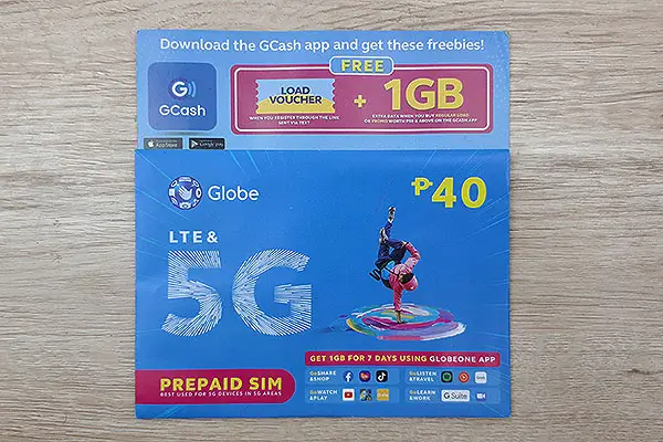 Globe prepaid SIM