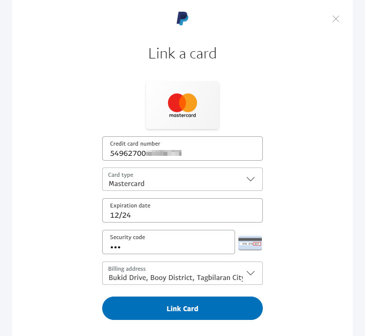 Link Gcash MasterCard to PayPal