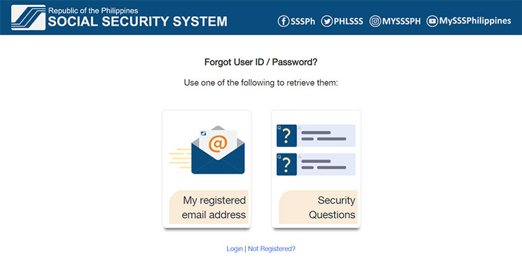 Unlock SSS account via password reset