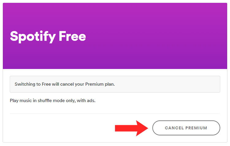 How to cancel Spotify Premium subscription