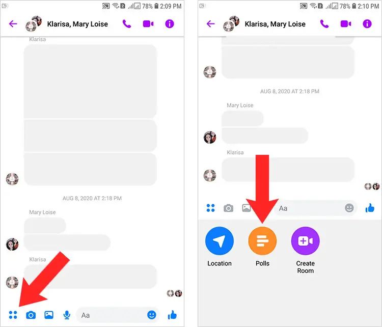 How to create a poll in Messenger