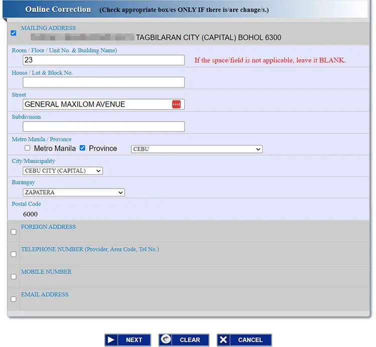 How to update SSS information online