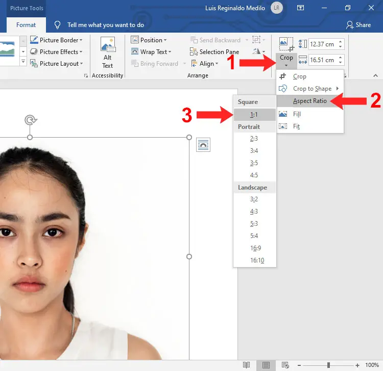 How to Create a 2x2 Picture Using Microsoft Word Tech Pilipinas