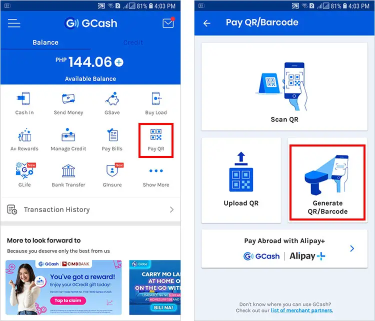 How to generate QR code in GCash to receive money