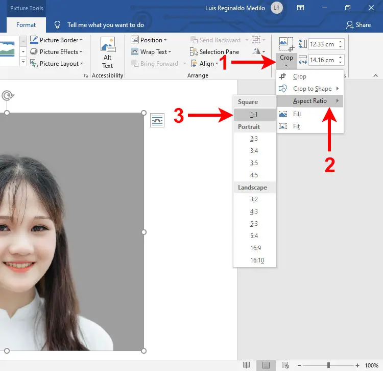 how-to-make-a-1x1-picture-in-microsoft-word-2022