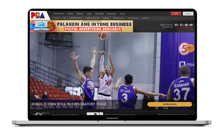 Watch the PBA live on the PBA website