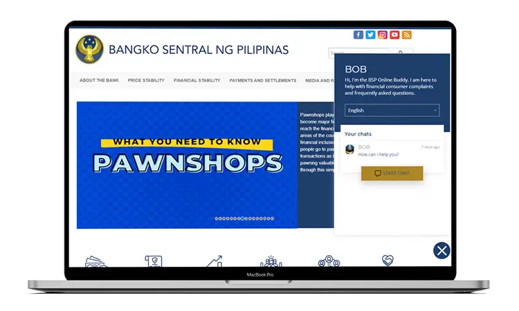 Bangko Sentral ng Pilipinas website