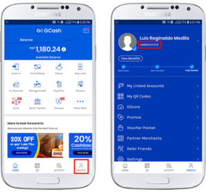 how to trace gcash user name using phone number