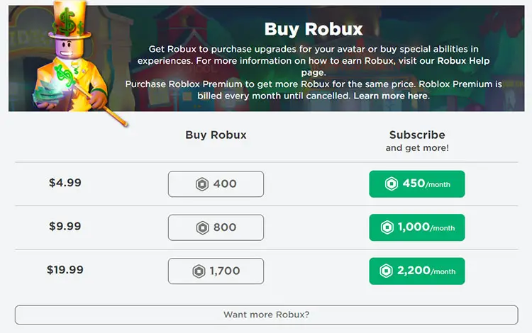 How to buy Robux