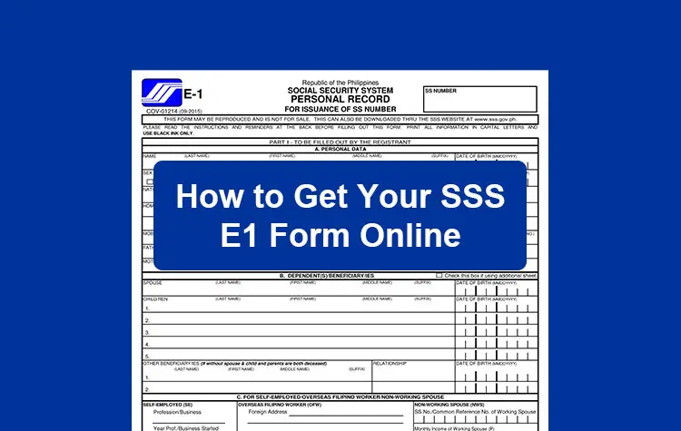 How to Get Your SSS E1 Form or Personal Record Online