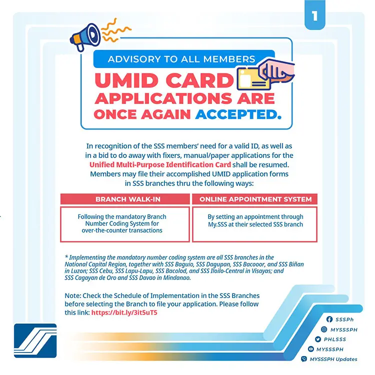 UMID card application