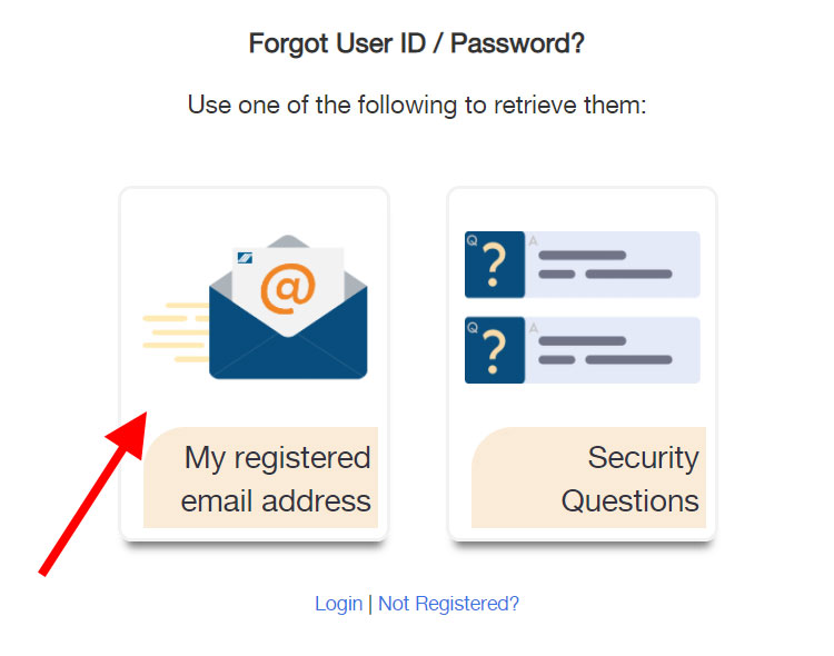Select SSS password retrieval option