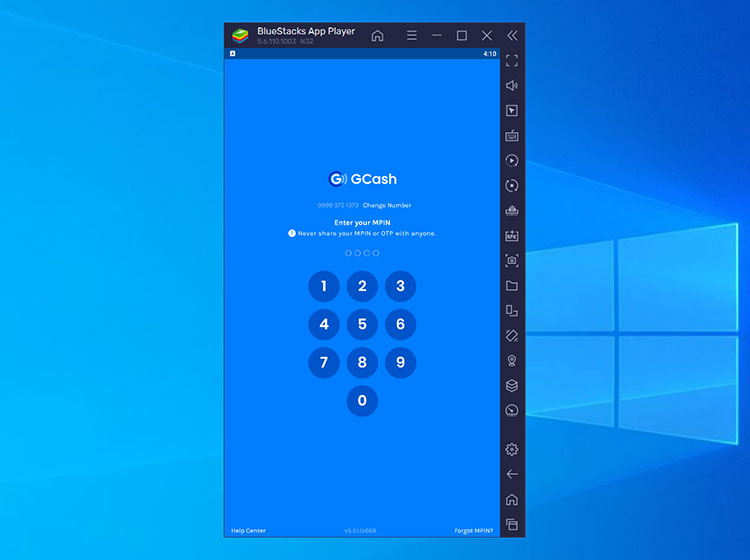 GCash login PC