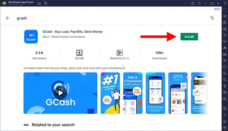 Install GCash