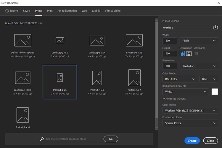 How to create a wallet photo in Adobe Photoshop