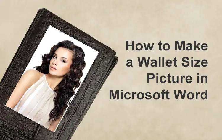 How to Make a Wallet Size…