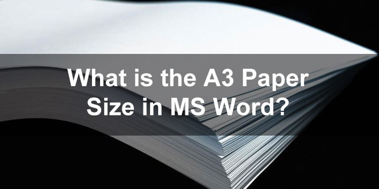 What Is A3 Paper Format 7437