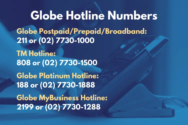 Globe hotline and customer service
