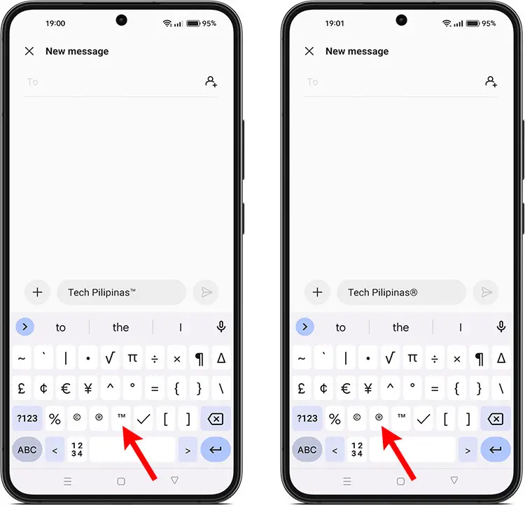 How to type the trademark symbol on your Android smartphone