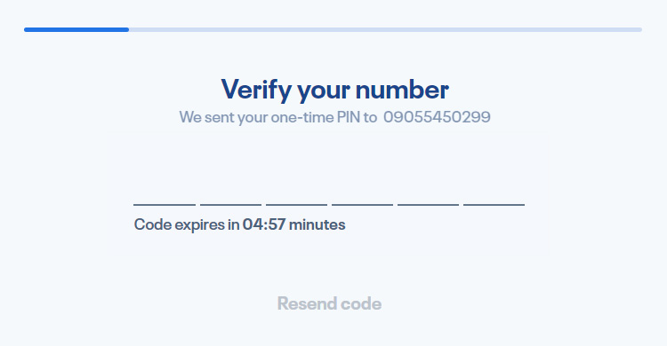Verify your number
