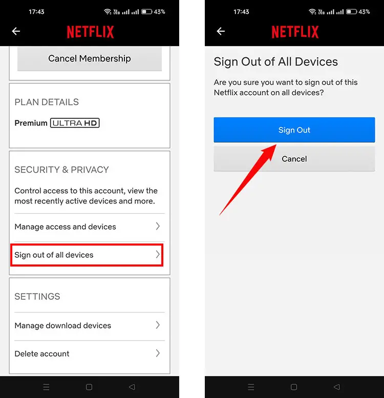 How to sign out of Netflix on all devices