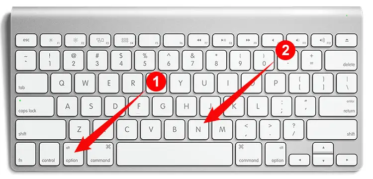 How to type N with tilde on the Mac keyboard