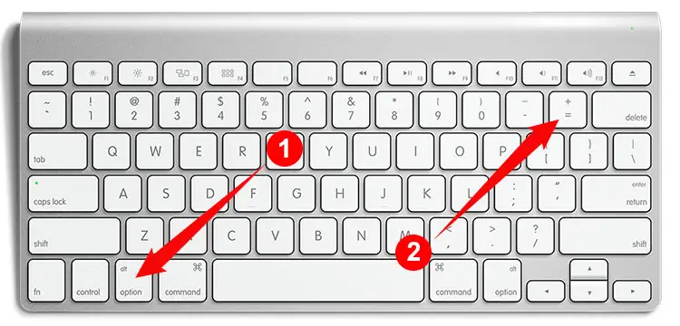 How to type the not equal sign on the Mac keyboard