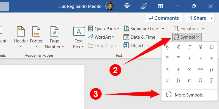 How to type the approximately symbol in Microsoft Word